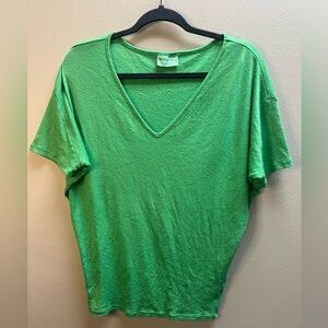 Michael Stars Fresh Green V-Neck Tee